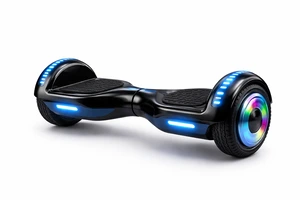 Barn eller teenager på hoverboard som alternativ til skærmtid
